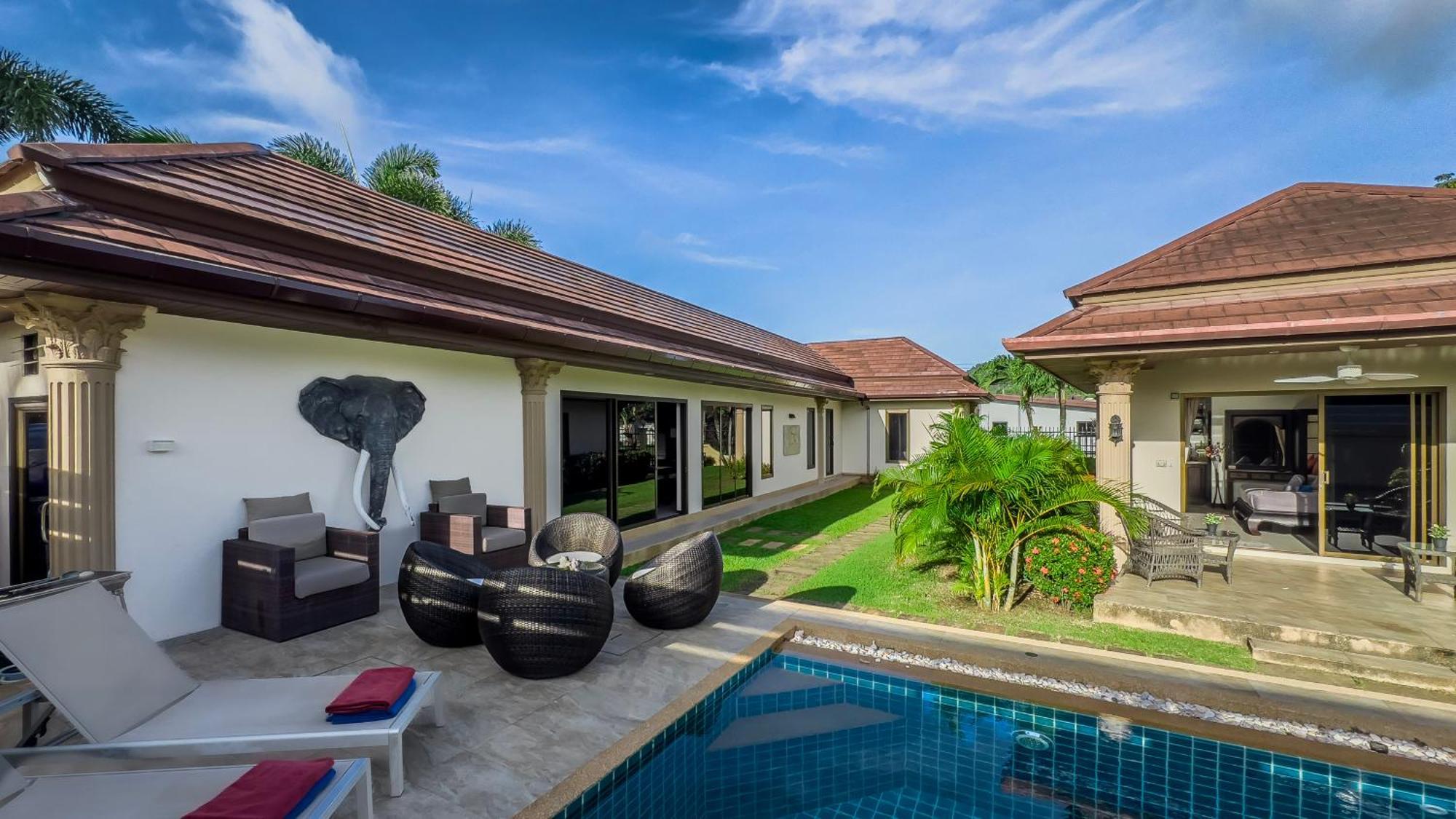 Garden Bungalows 4Br With Private Pool Ban Saiyuan Exterior photo